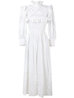 William Vintage плиссированное платье с оборками