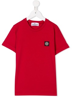 Stone Island Junior футболка с нашивкой логотипа