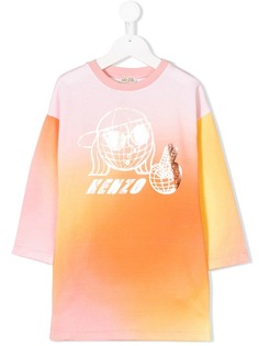 Kenzo Kids толстовка с принтом логотипа