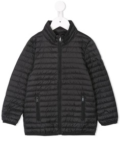 Emporio Armani Kids стеганая куртка на молнии