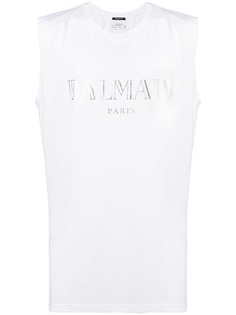 Balmain round neck tank top