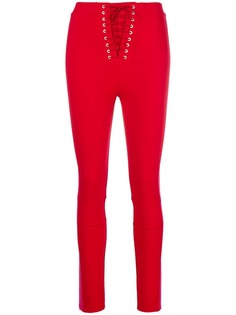 Unravel Project lace-up detail trousers