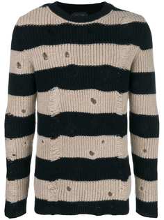 Overcome striped knit jumper