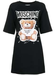 Moschino платье-футболка с принтом