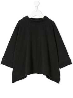 Amelia Milano футболка с горлышком с заворотом и асимметричным подолом