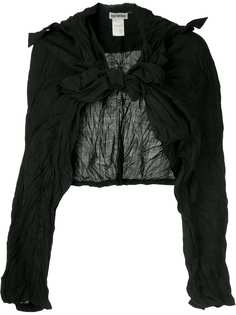 Issey Miyake Vintage укороченная куртка с "мятым" эффектом