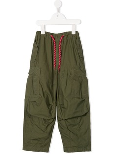 Denim Dungaree cargo trousers