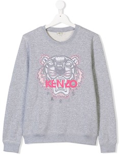 Kenzo Kids толстовка с вышитым тигром