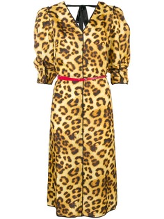 Marc Jacobs leopard print midi dress