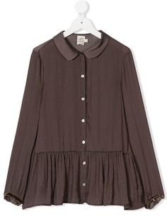 Caffe Dorzo ruffled hem blouse