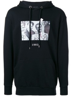 Throwback. front printed hoodie