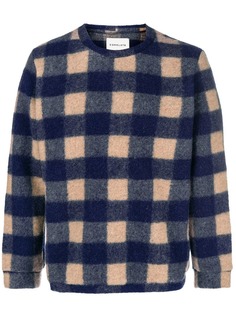 Corelate plaid knit sweater