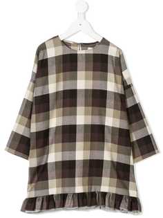 Touriste check print shift dress