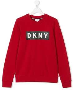 Dkny Kids TEEN logo print sweatshirt