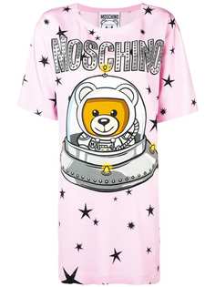 Moschino платье-футболка с принтом