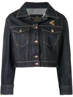 Vivienne Westwood Anglomania укороченная джинсовая куртка с логотипом