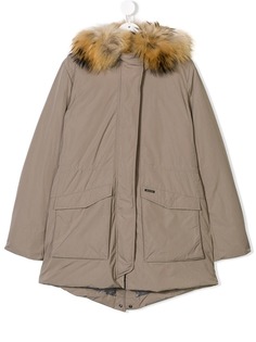 Woolrich Kids concealed fastening coat