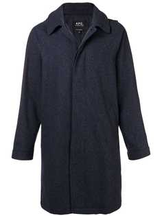 A.P.C. однобортное пальто