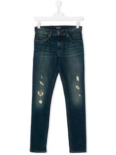 Tommy Hilfiger Junior джинсы с эффектом "варенки" и прорванными деталями