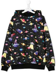 Jeremy Scott Junior TEEN space print hoodie