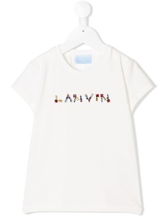 Lanvin Enfant футболка с логотипом