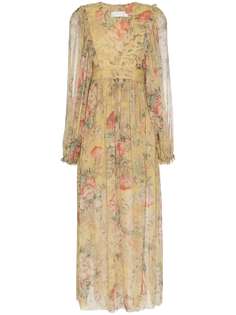 Zimmermann платье макси с запахом Melody