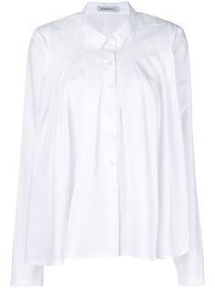 Rundholz асимметричная рубашка с плиссировкой