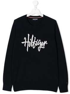 Tommy Hilfiger Junior TEEN embroidered logo jumper