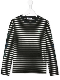 Familiar striped long sleeve T-shirt