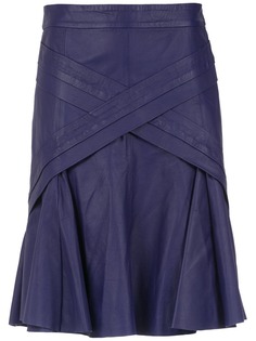 Clé leather skirt