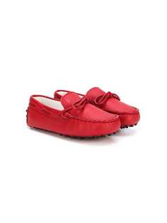 Tods Kids tie front loafers