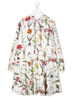 Oscar De La Renta Kids платье с цветочным принтом