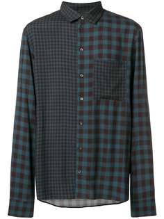 Qasimi double-check pattern shirt