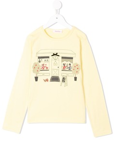 Familiar graphic print long-sleeve top