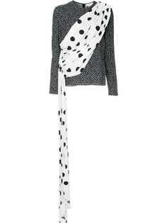 Semsem polka dot sash top