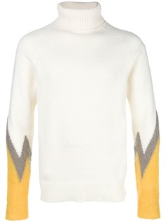 Paura водолазка с контрастными рукавами