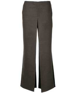 Nehera slit detail wide-leg trousers