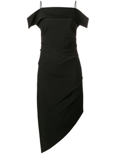 Helmut Lang платье асимметричного кроя на тонких лямках