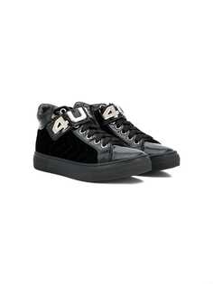 Cesare Paciotti 4Us Kids logo plaque high top sneakers