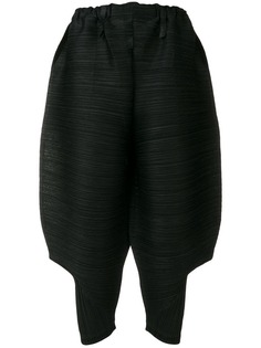 Pleats Please By Issey Miyake baggy cropped trousers
