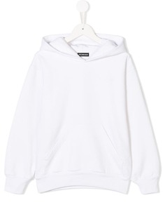 Balenciaga Kids logo embroidered hoodie