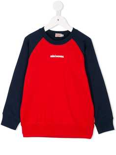 Miki House long-sleeve panelled sweatshirt