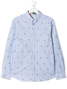 Paul Smith Junior TEEN embroidered spaceman shirt