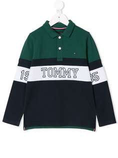 Tommy Hilfiger Junior рубашка-поло с принтом логотипа
