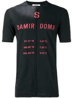 Damir Doma футболка с принтом логотипа