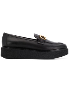 Salvatore Ferragamo лоферы с пряжкой на платформе