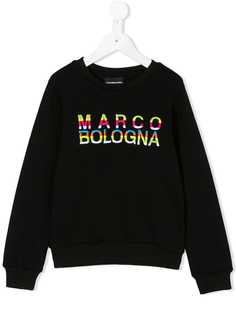Marco Bologna Kids толстовка с вышивкой логотипа