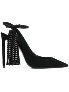 Saint Laurent туфли-лодочки с заостренным носком и кисточками