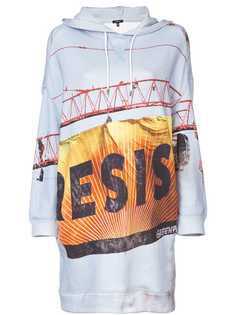 R13 толстовка в стиле оверсайз с капюшоном и принтом