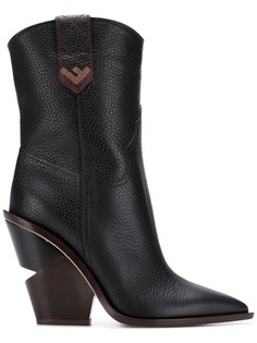 Fendi ботильоны Camperos с логотипом